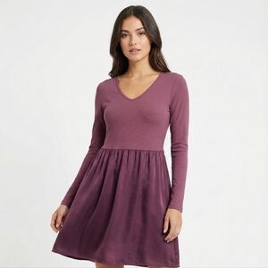 Michael Stars Mauve Long Sleeve Dress
